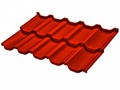 Металлочерепица Металлопрофиль Венеция Полиэстер 0,5 мм (Красный)